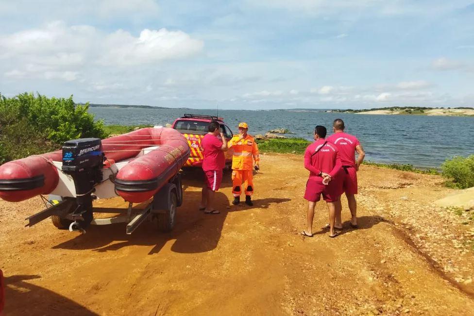 Corpo de pescador que desapareceu no açude Castanhão no Ceará é encontrado pelos bombeiros