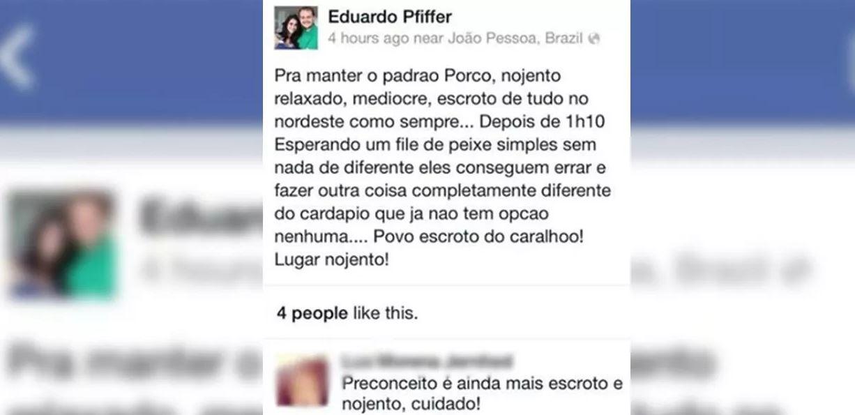 Piloto bolsonarista que xingou nordestinos é condenado a pagar R$ 25 mil: 
