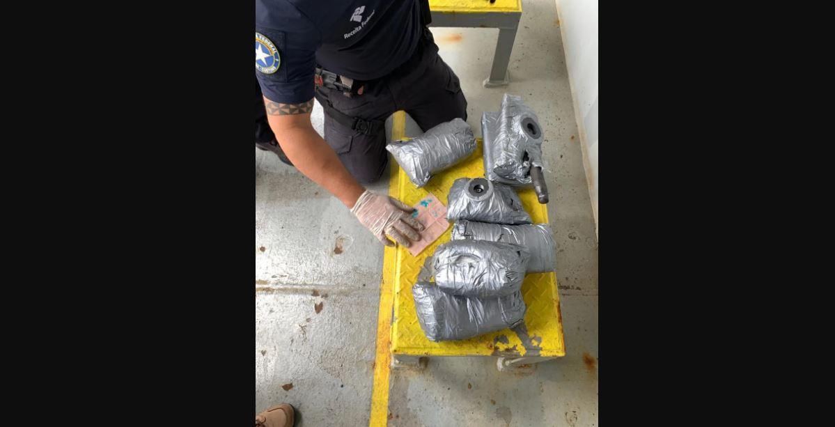 Receita Federal apreende quase 10 quilos de cocaína em navio no Porto de Natal durante o carnaval
