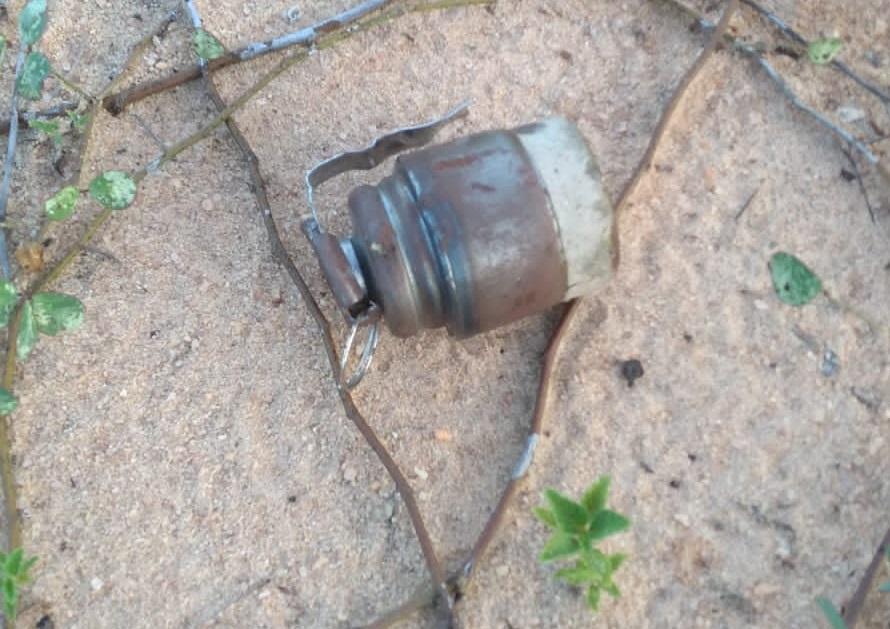 Granada encontrada na zona Sul de Natal é utilizada em partidas de paintball, diz PM