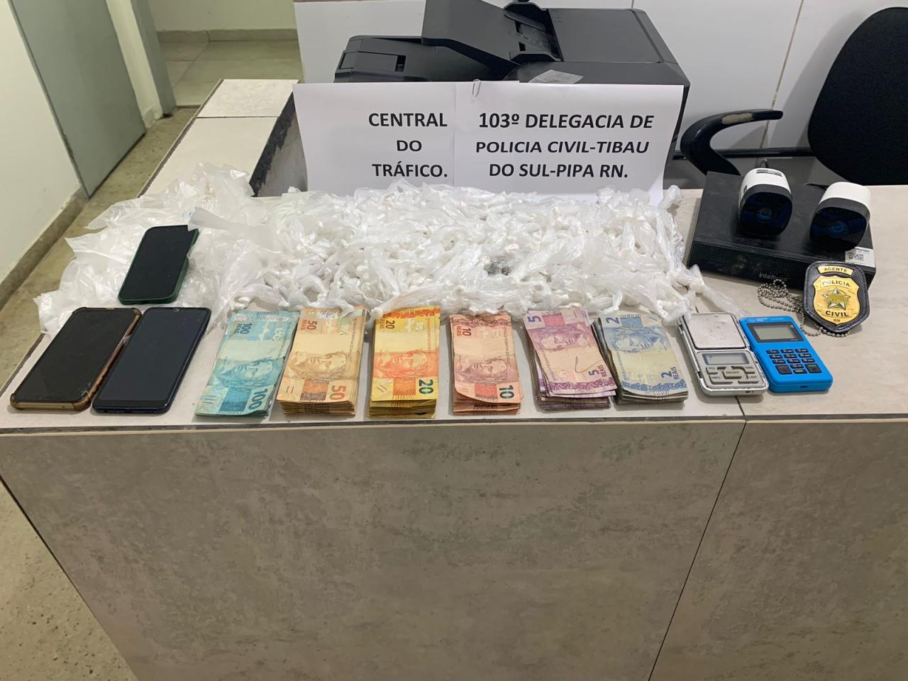 Polícia Civil prende traficante com 307 pacotes de cocaína em Pipa