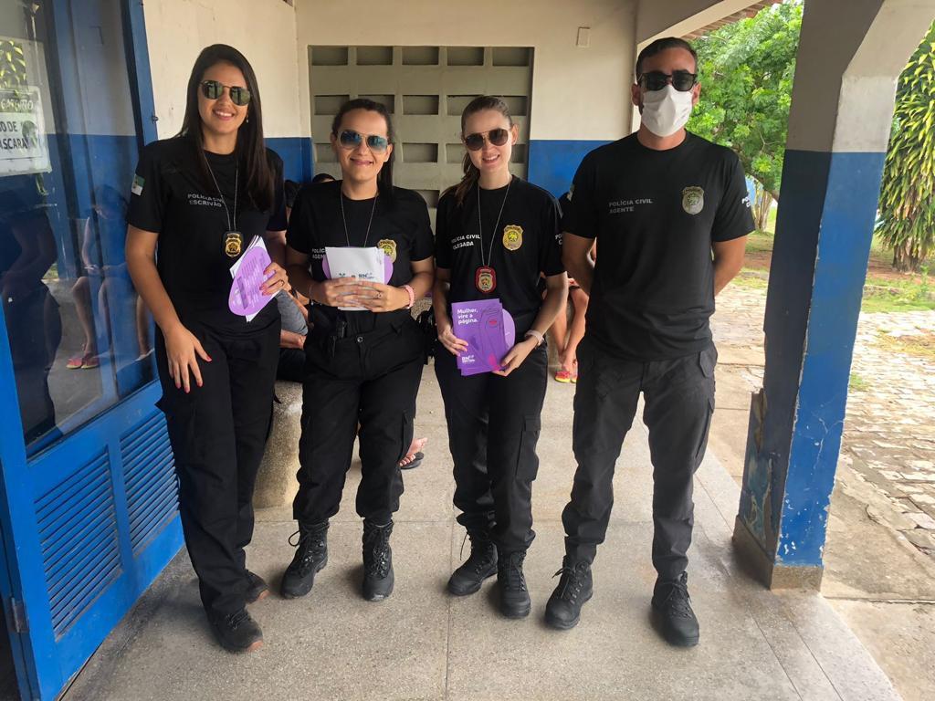 Polícia Civil realiza ação educativa contra violência à mulher no RN