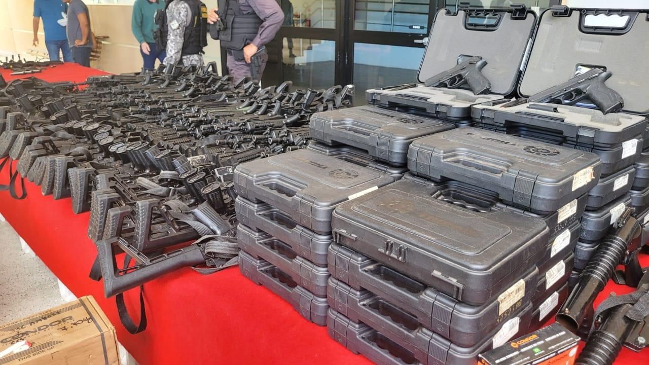 Segurança publica do RN recebe armamentos, viaturas e equipamentos
