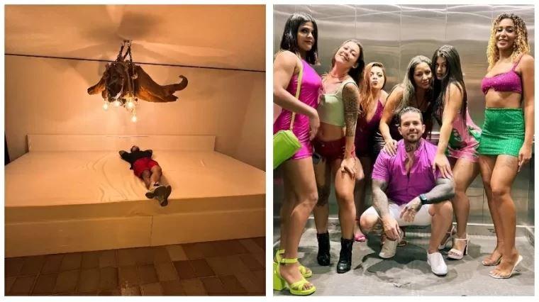 Modelo Paraibano casado com 6 mulheres, constrói 'a maior cama do mundo' por valor milionário; veja quanto