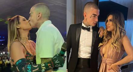 Lexa beija MC Guimê no palco após anunciar retomada do casamento com o cantor