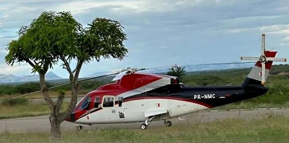 Polícia apreende helicóptero suspeito em Pau dos Ferros