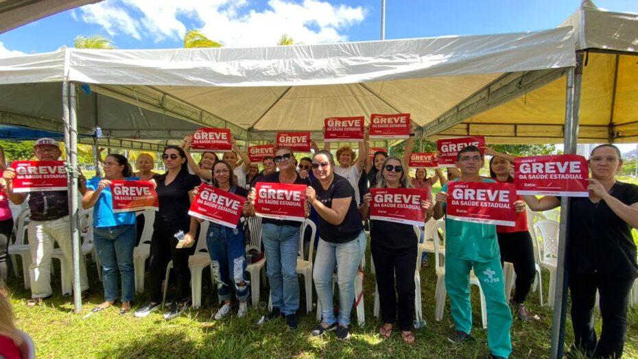 Servidores da Saúde e Detran-RN fazem ato unificado de greve