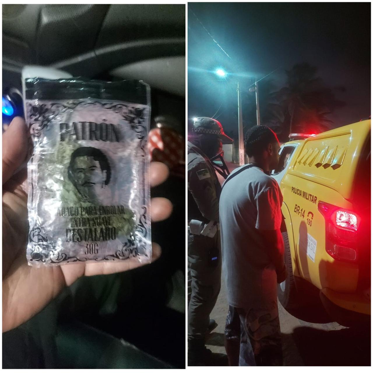 BATALHÃO RODOVIÁRIO/ CPRE DETÉM HOMEM PORTANDO MACONHA DURANTE ABORDAGEM NO LITORAL NORTE