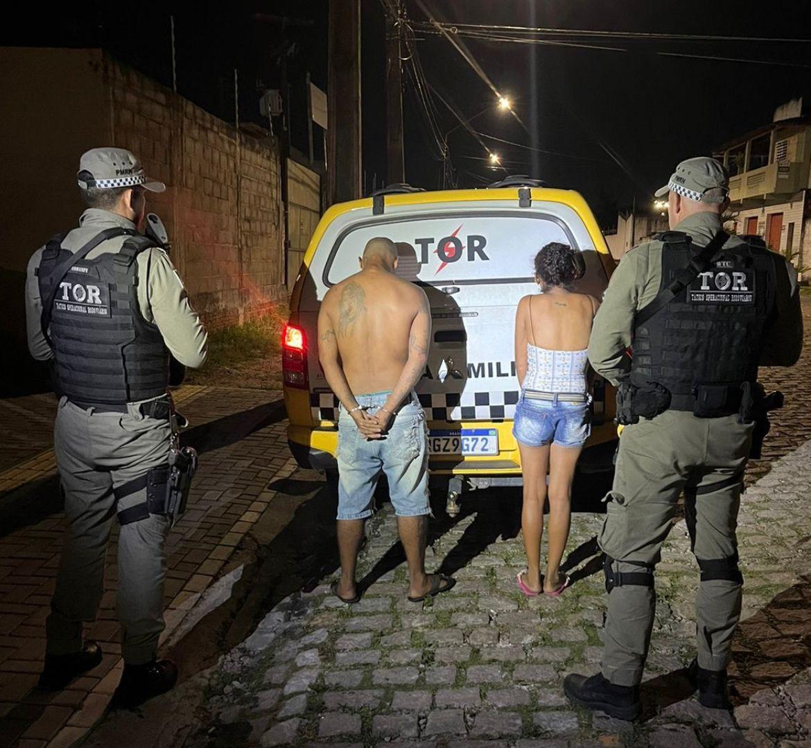 Casal do crime é preso pela polícia na zona Sul de Natal