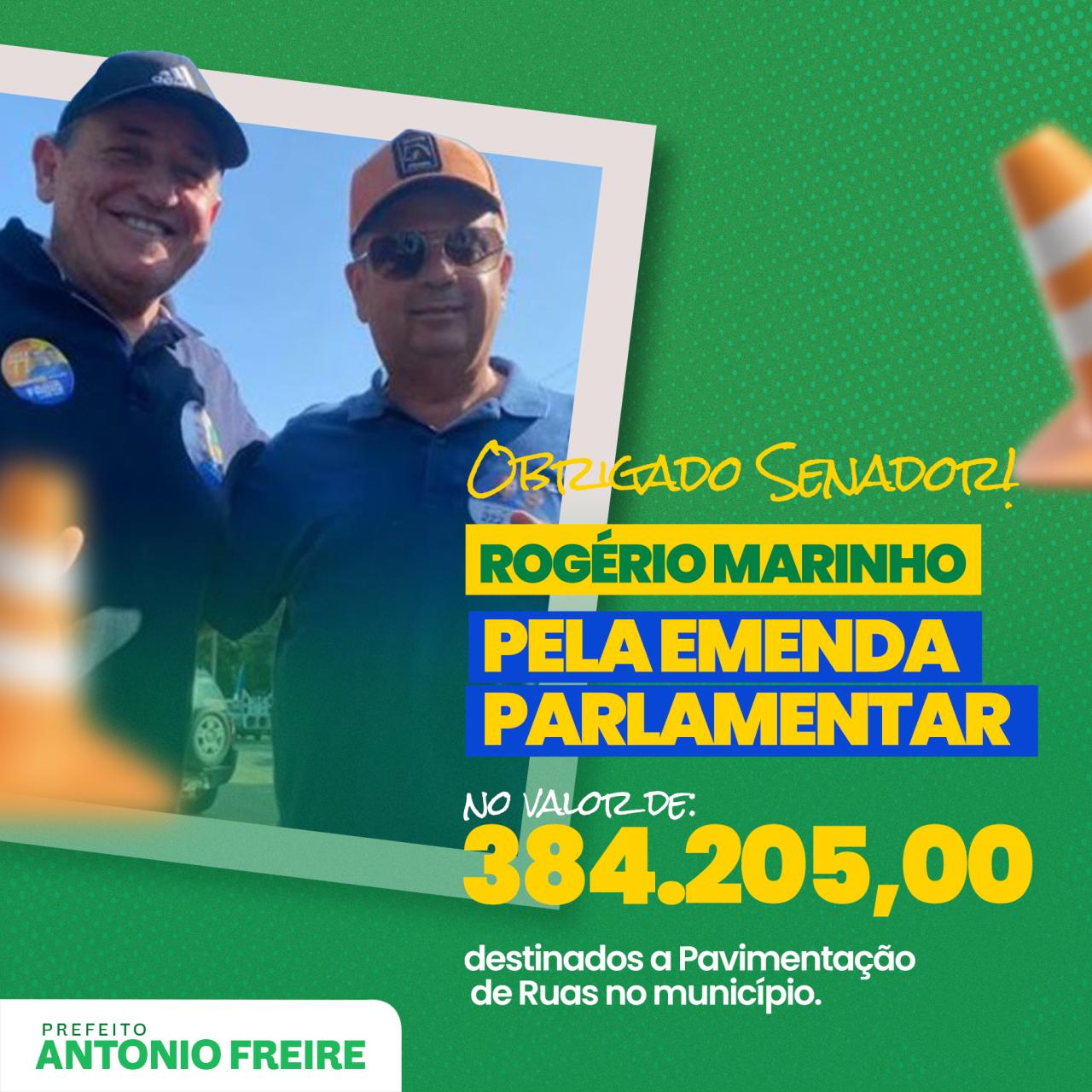 PREFEITO ANTONIO FREIRE ANUNCIA CHEGADA DE EMENDA PARLAMENTAR PARA PAVIMENTAÇÃO DE RUAS DO MUNICÍPIO