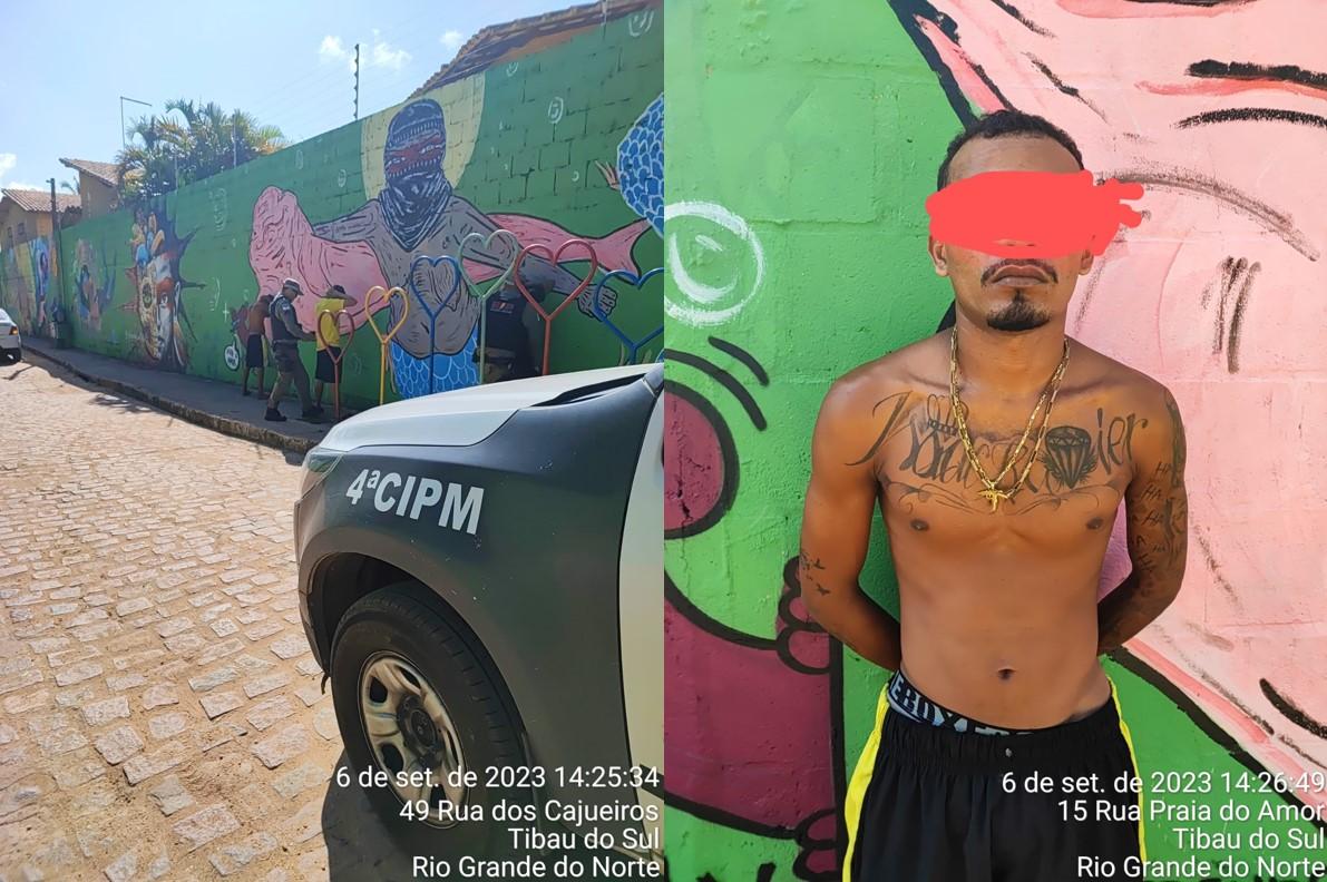 TIBAU DO SUL: POLÍCIAIS DO 3º PELOTÃO CAPTURAM PROCURADO POR HOMICÍDIO