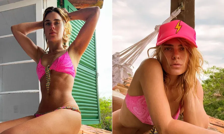 Em Búzios, Carolina Dieckmann arranca suspiros com fotos: 'Achei que fosse inteligência artificial'