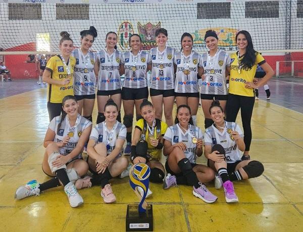 Feminino do Desportivo é bicampeão no voleibol