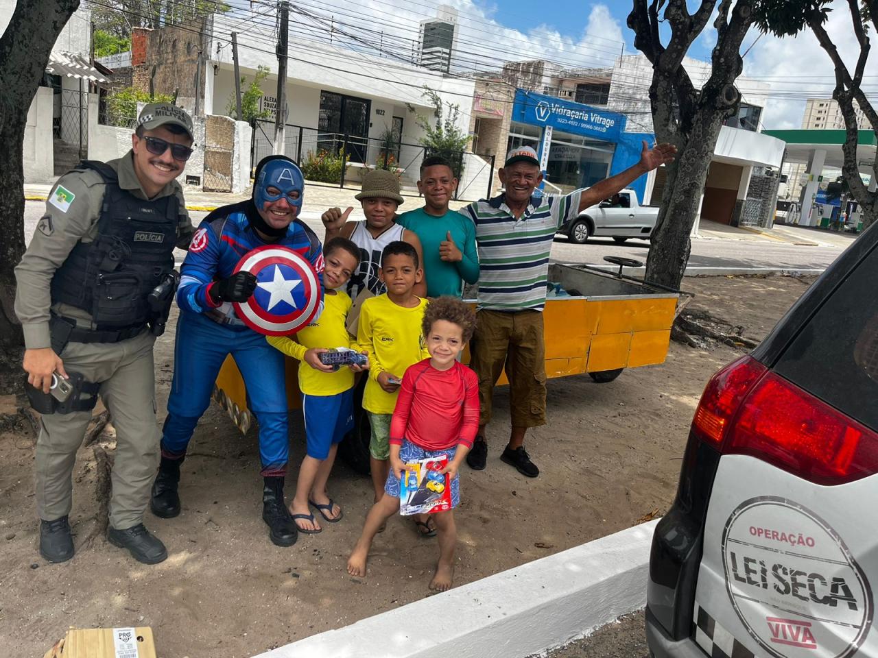 LEI SECA/CPRE REALIZA AÇÃO SOCIAL E FAZ A FESTA DAS CRIANÇAS NAS RUAS DE NATAL