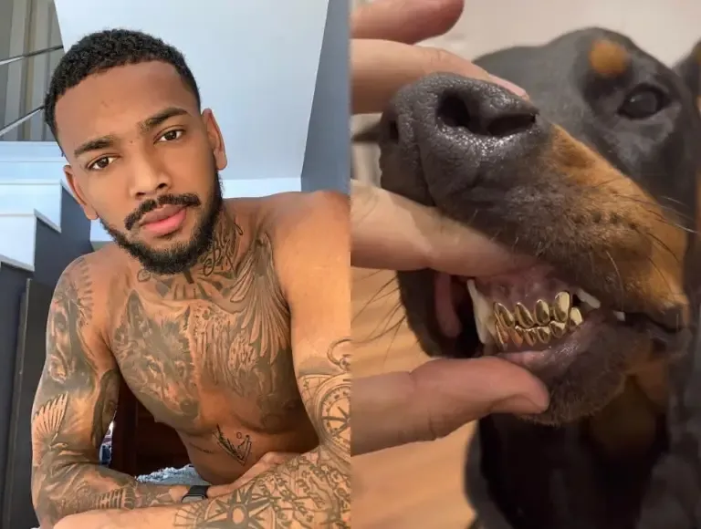 NEGO DO BOREL SE EXPLICA APÓS POSTAR FOTO DE CACHORRO COM DENTE DE OURO