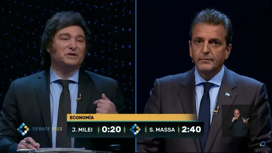 Em debate, Massa defende comércio com Brasil; Milei não vê problema em não falar com Lula