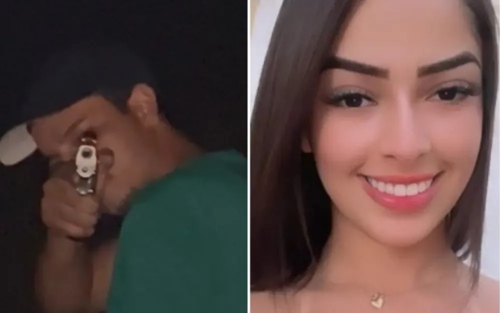 Jovem que foi filmado matando a namorada com tiro mentiu para polícia dizendo que vítima foi baleada por homem em moto, diz PM