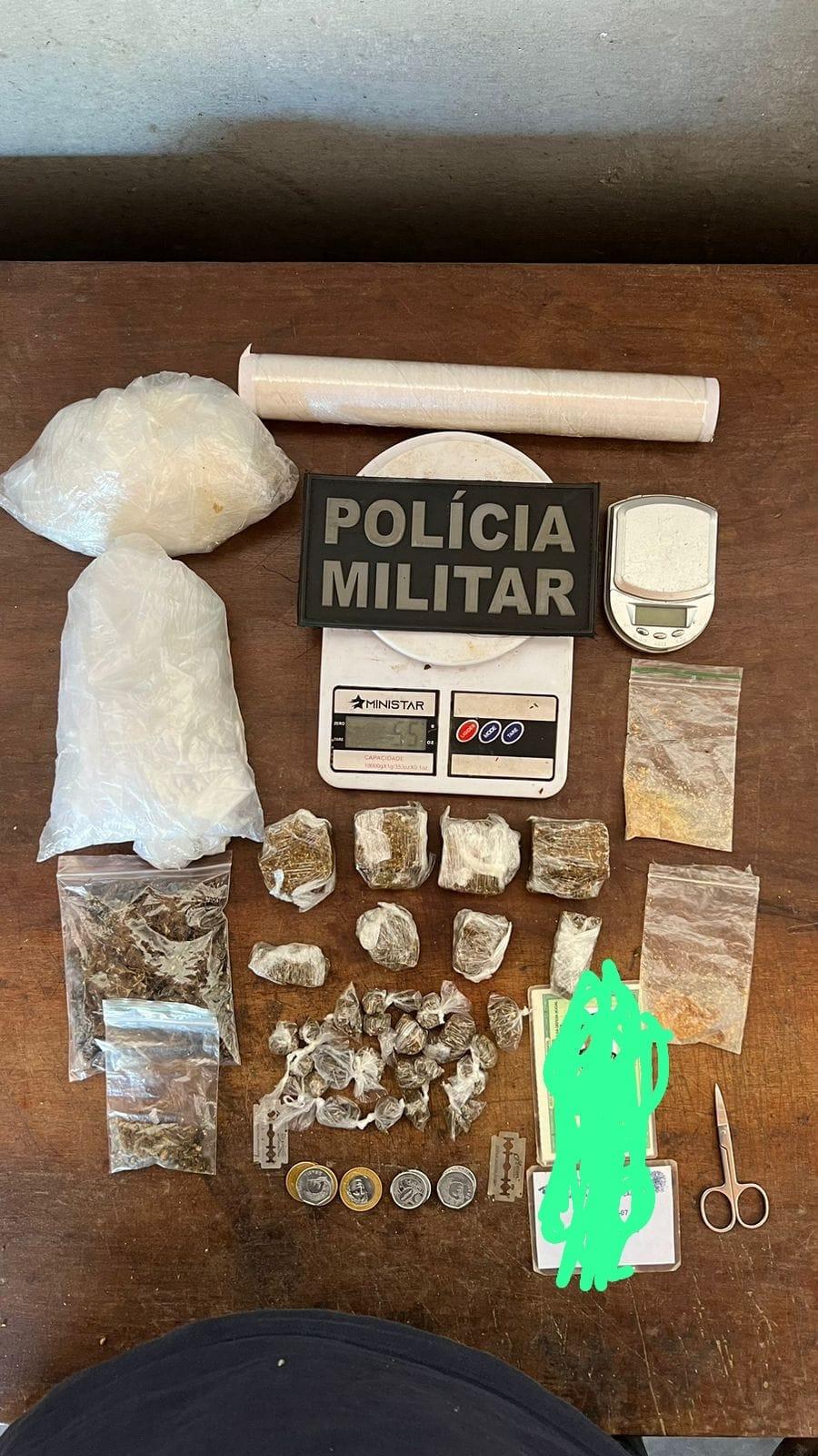 Policia Militar desmantela ponto de venda de Drogas em Patané: Uma mulher detida e substâncias ilícitas apreendidas