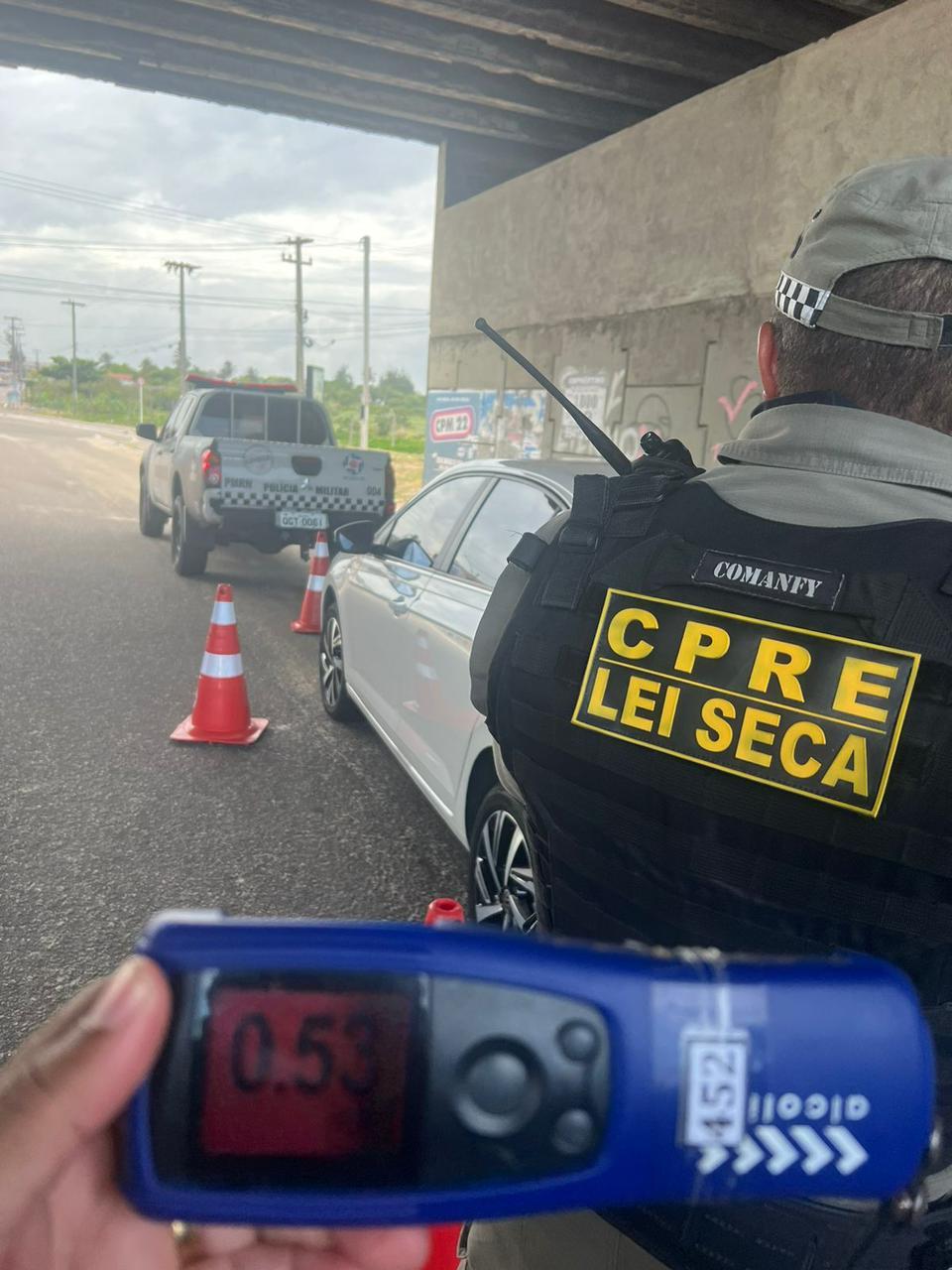 CONDUTOR EMBRIAGADO É PRESO EM FLAGRANTE PELA SEGUNDA VEZ EM MENOS DE UM ANO DURANTE BLITZ DA LEI SECA NA ZONA LESTE DE NATAL