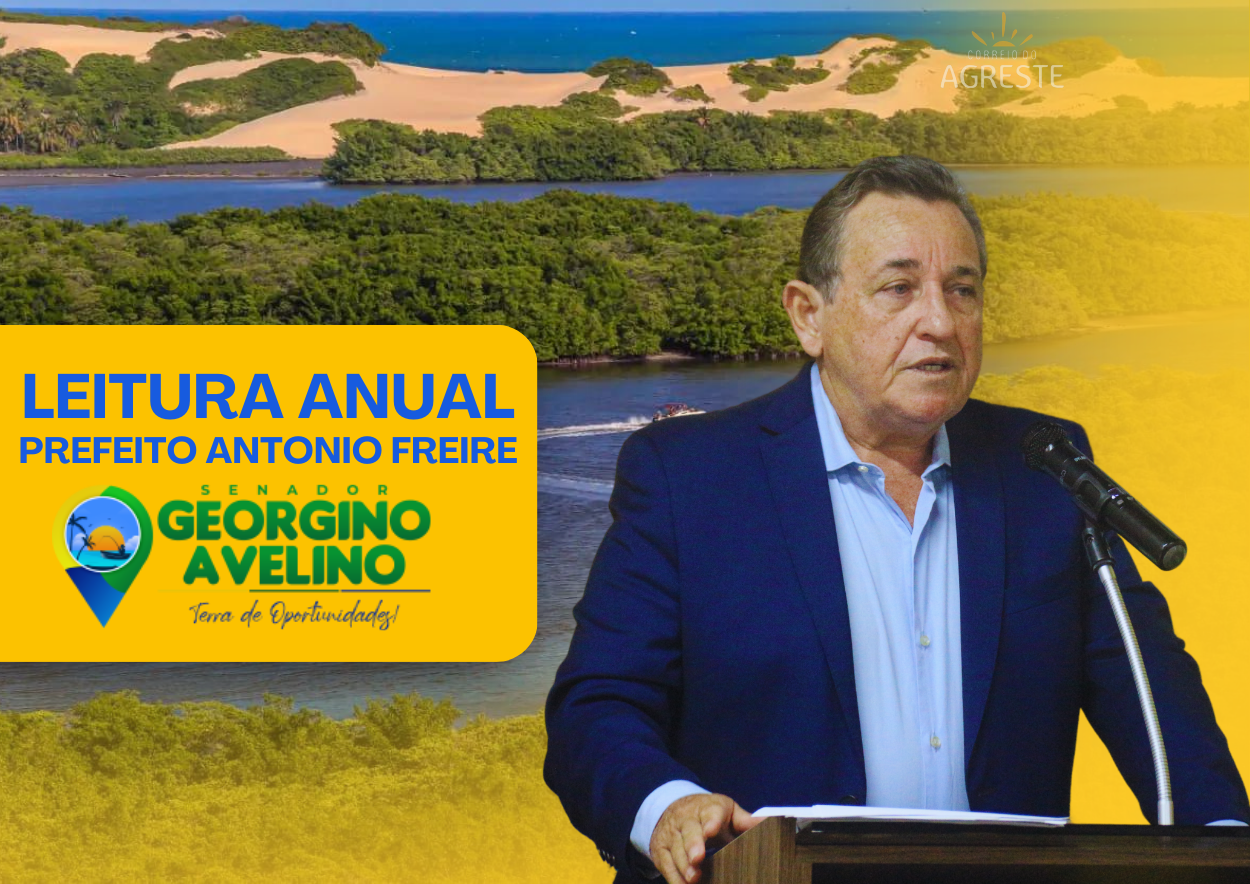 Prefeito Antonio Freire destaca avanços e projetos futuros em mensagem anual.