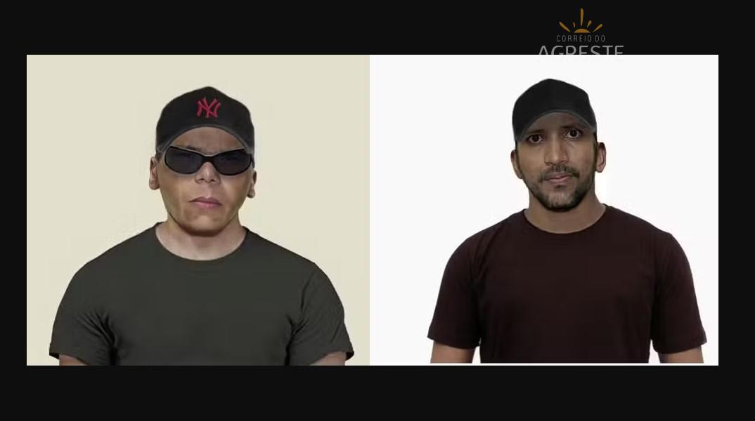Simulações mostram possíveis aparências e disfarces dos fugitivos da Penitenciária Federal de Mossoró