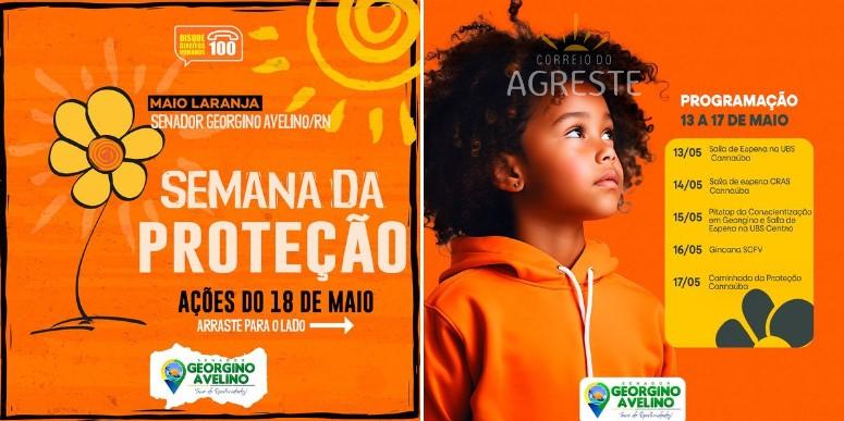 Prefeitura de Georgino Avelino realiza semana de conscientização contra abuso e exploração sexual infantil