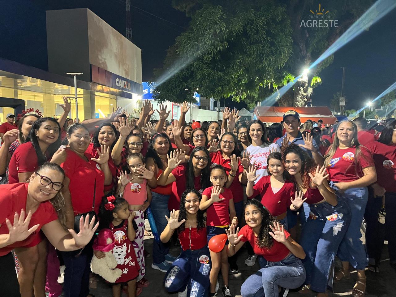 Com presença da candidata a vereadora Rose Lima, a 1ª caminhada da mulher 55, marca a força feminina na campanha eleitoral em São José de Mipibu