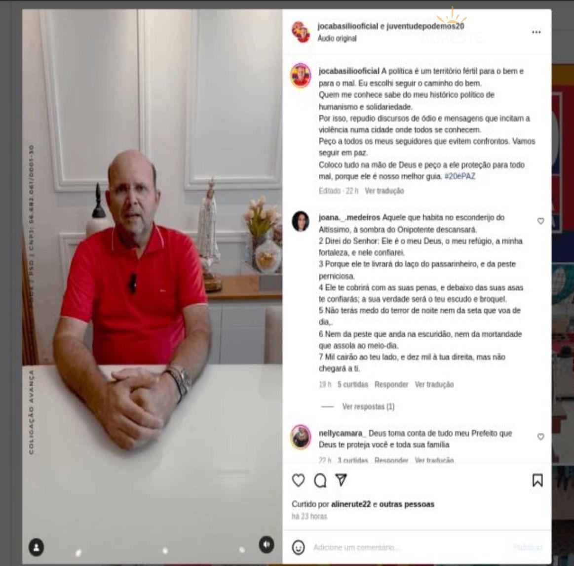 RIACHUELO - JUSTIÇA MANDA PREFEITO JOCA BASÍLIO RETIRAR POSTAGEM, APÓS REPRESENTAÇÃO DE FAKE NEWS