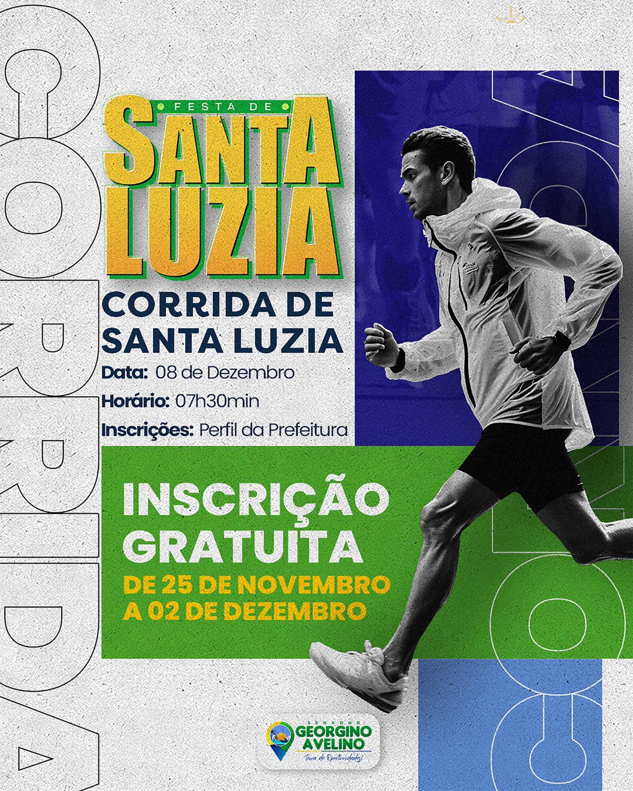 Corrida de Santa Luzia promete agitar a cidade de Georgino Avelino no dia 8 de dezembro