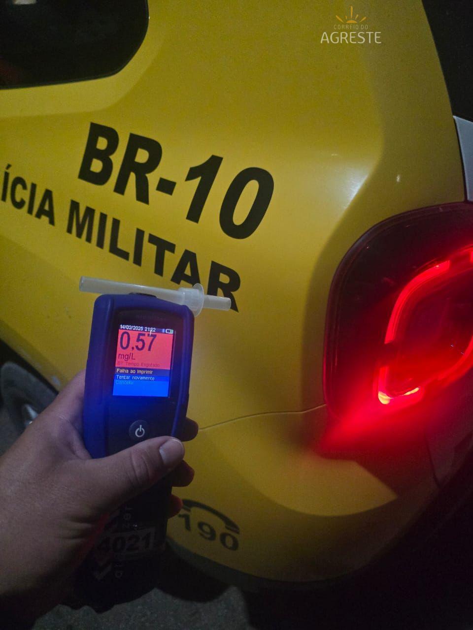 BATALHÃO RODOVIÁRIO REALIZA MAIS UMA PRISÃO POR EMBRIAGUEZ AO VOLANTE NA CIDADE DE SÃO JOSÉ DO MIPIBU