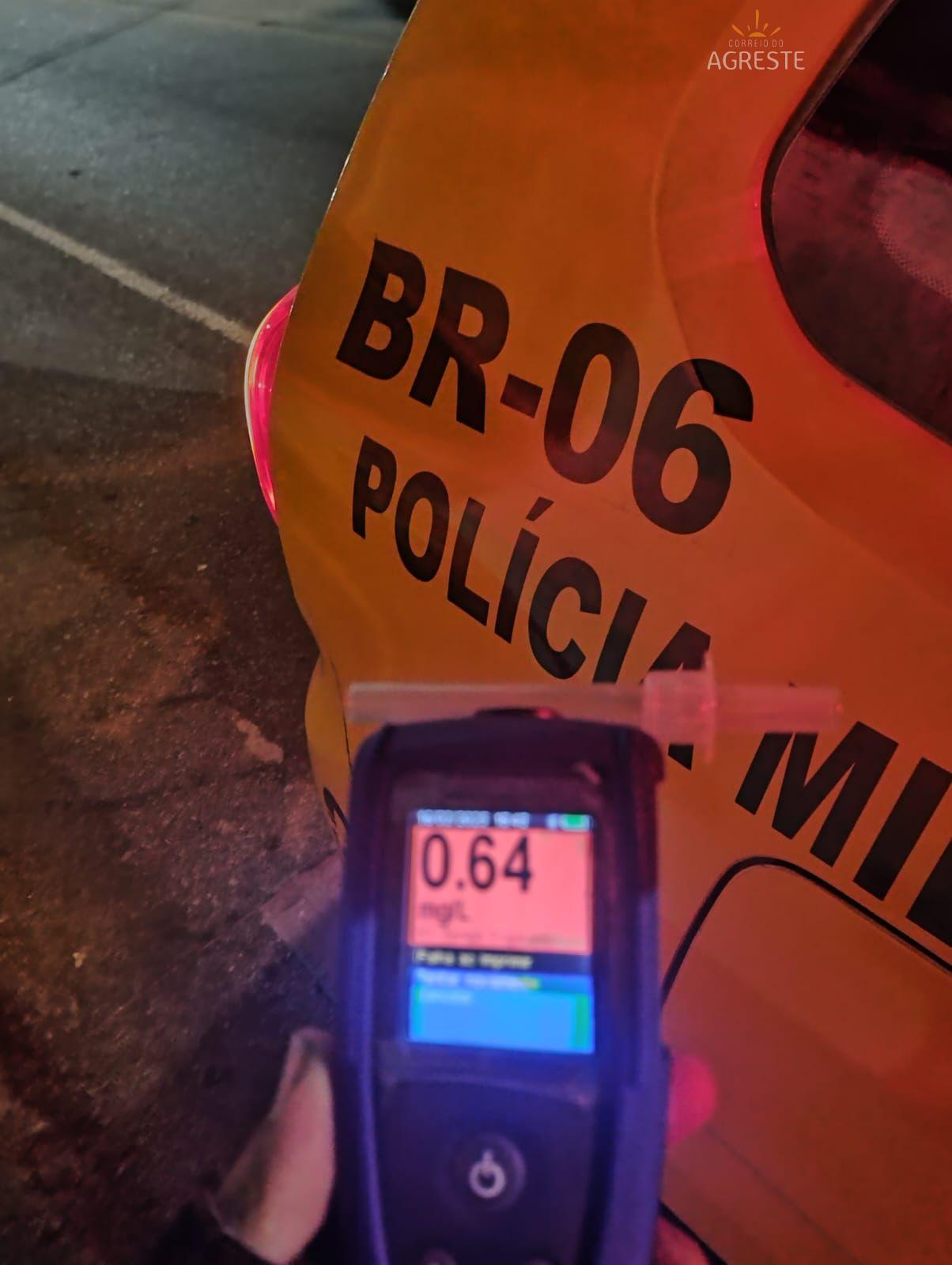 BATALHÃO RODOVIÁRIO REALIZA PRISÃO DE HOMEM EMBRIAGADO DIRIGINDO EM ZIGUE-ZAGUE NA CIDADE DE SÃO GONÇALO DO AMARANTE