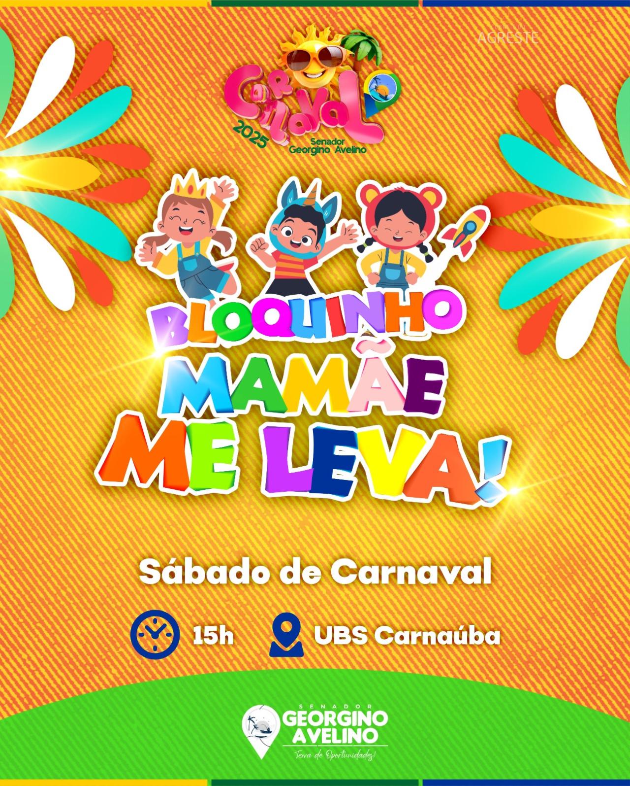 Georgino Avelino se prepara para o “Bloquinho Mamãe Me Leva” no Sábado de Carnaval