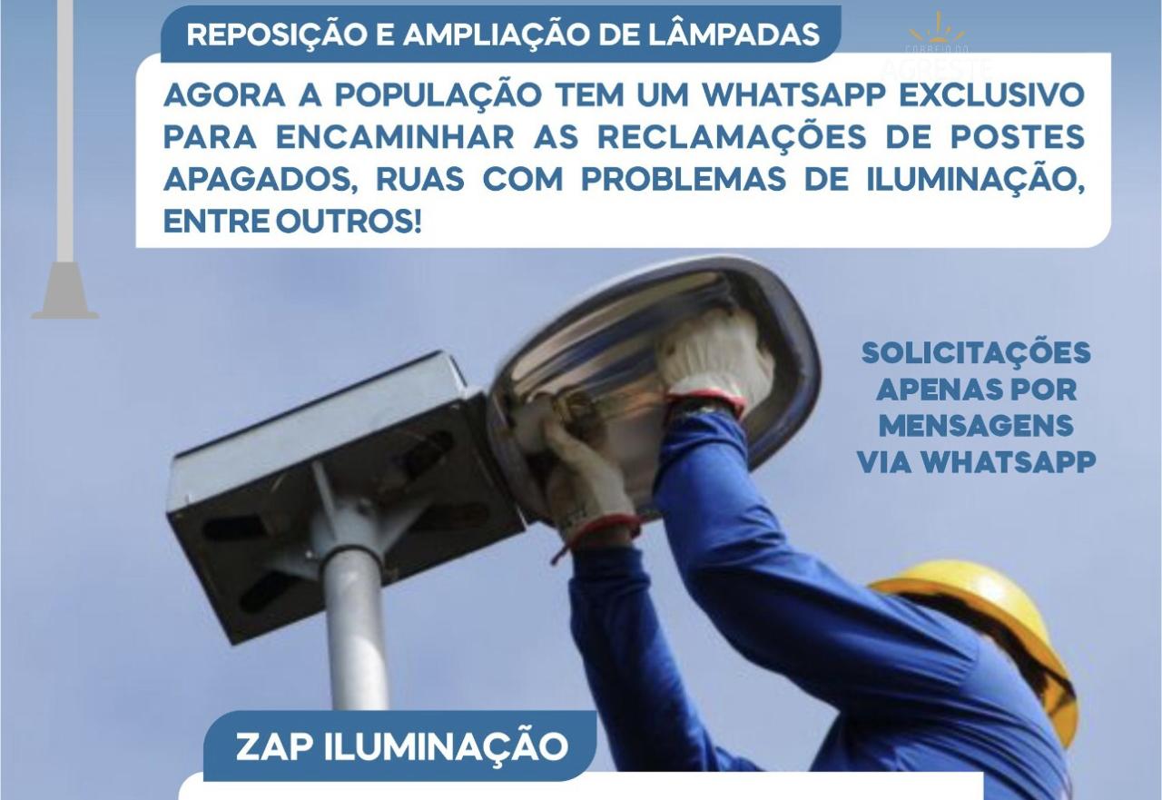 Prefeitura de Senador Georgino Avelino lança canal exclusivo no WhatsApp para demandas de iluminação pública