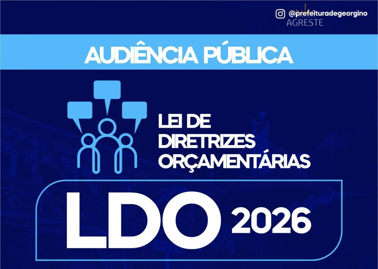 Senador Georgino Avelino realiza audiência pública sobre a LDO 2026 na próxima terça (27)