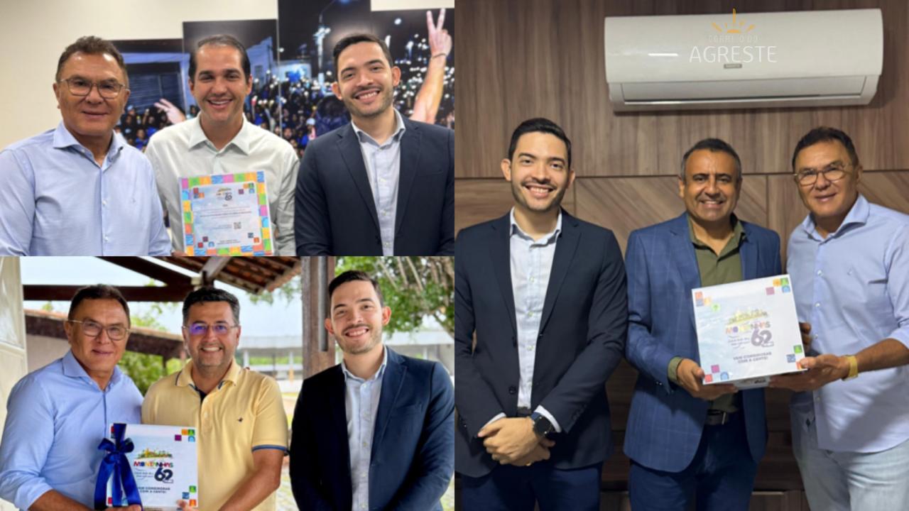 ANTÔNIO NETO E ANTONNY MARCOLINO CONVIDAM LIDERANÇAS PARA OS 62 ANOS DE MONTANHAS