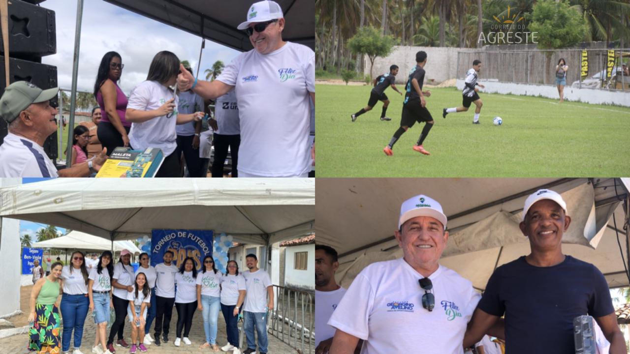 Senador Georgino Avelino comemora o Dia dos Pais com torneio, serviços de beleza e sorteio de prêmios