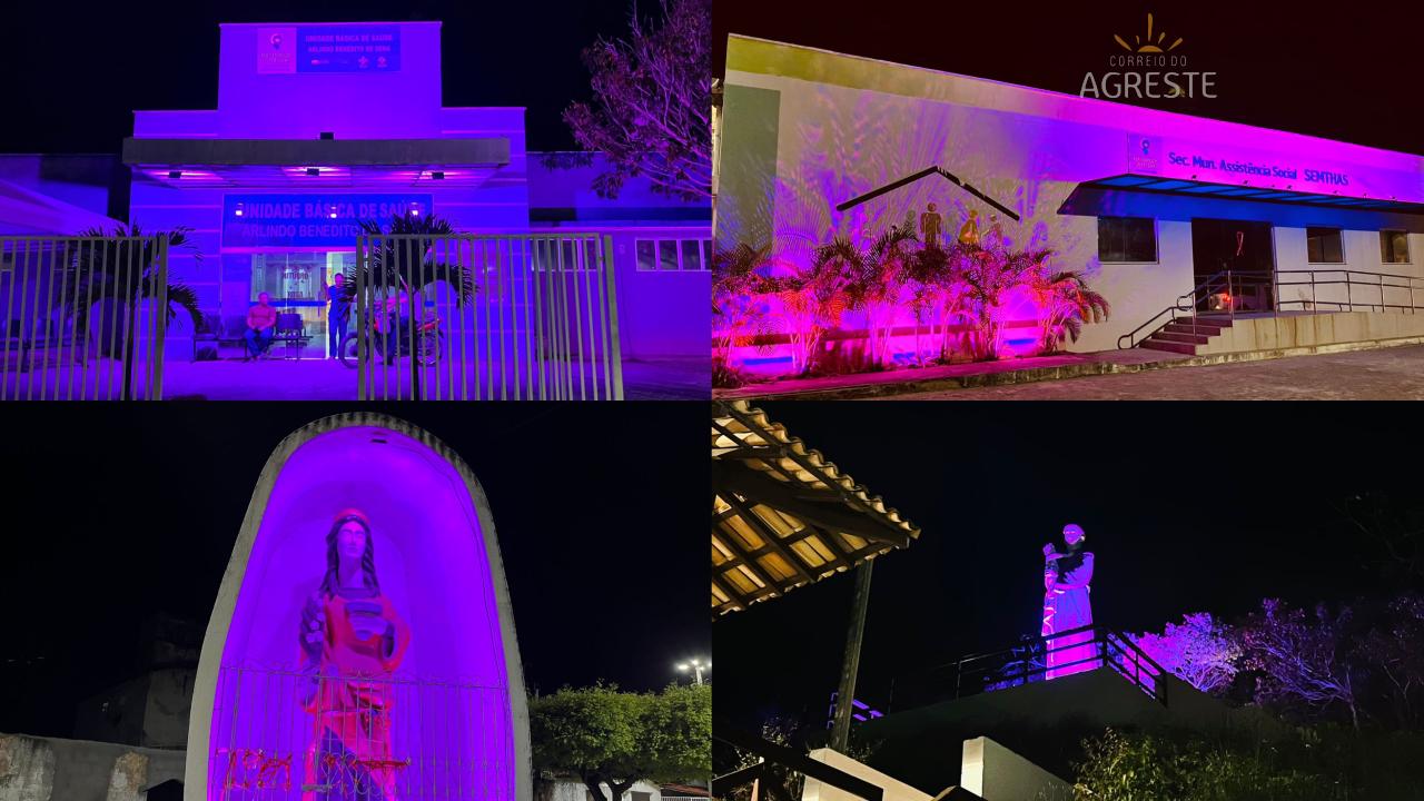Senador Georgino Avelino se ilumina de rosa em apoio à campanha de conscientização sobre o câncer de mama