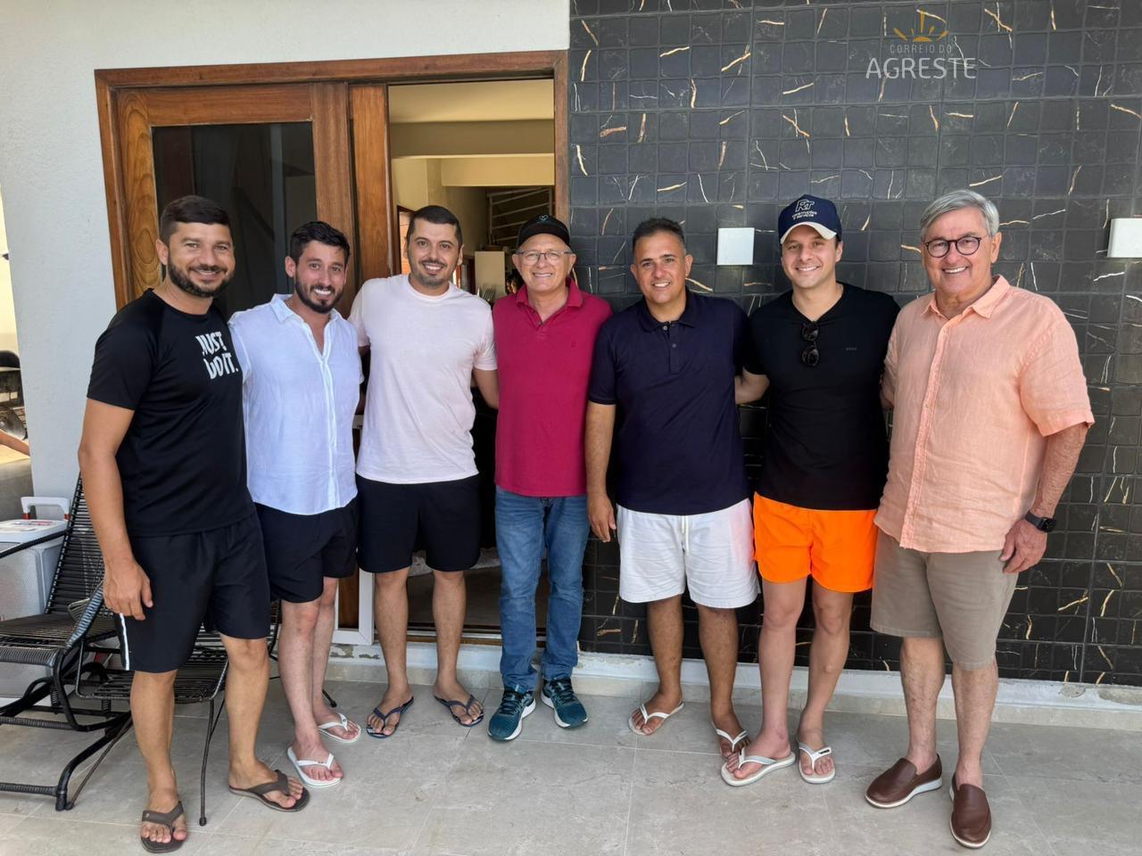 Recepcionado pelo vice-prefeito de Arez, Thiago Paiva e por Renato Tavares de Canguaretama, deputado Tomba Faria recebe apoio de Adilson Filho de Espírito Santo