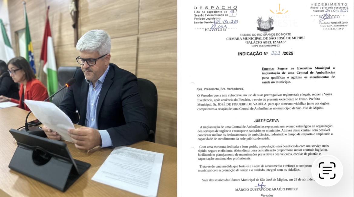 Reivindicação do vereador Marcio Freire vira realidade com a implantação do Transporte Sanitário em São José de Mipibu