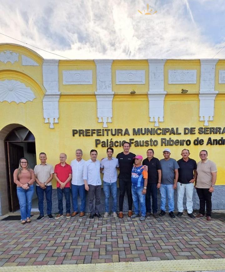 Prefeito Joãozinho Furtado recebe senador Styvenson Valentim e juntos vistoriam obras em Serra Caiada