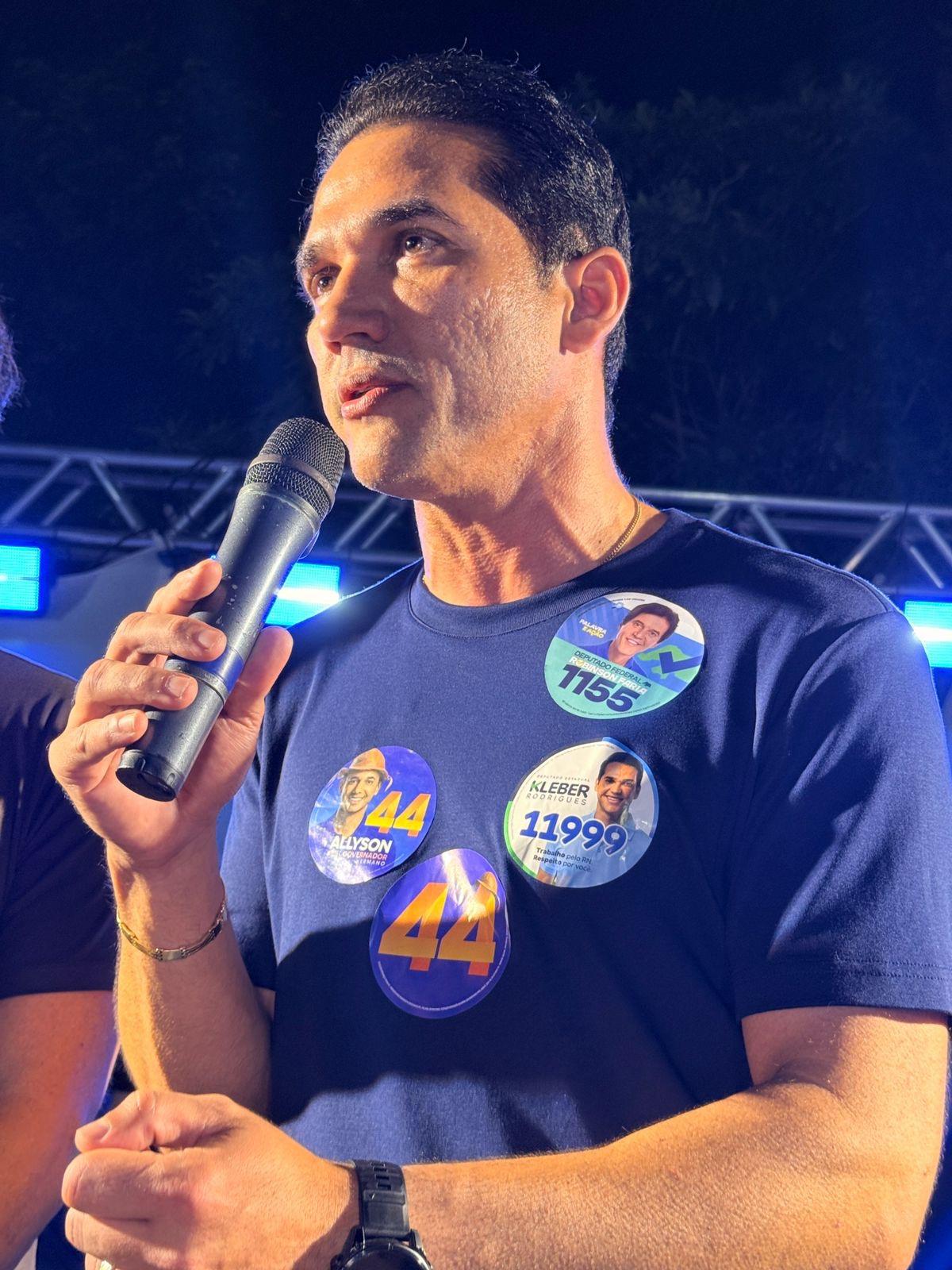 Allyson destaca em São José de Mipibu apoio de Kleber para viabilizar sua candidatura