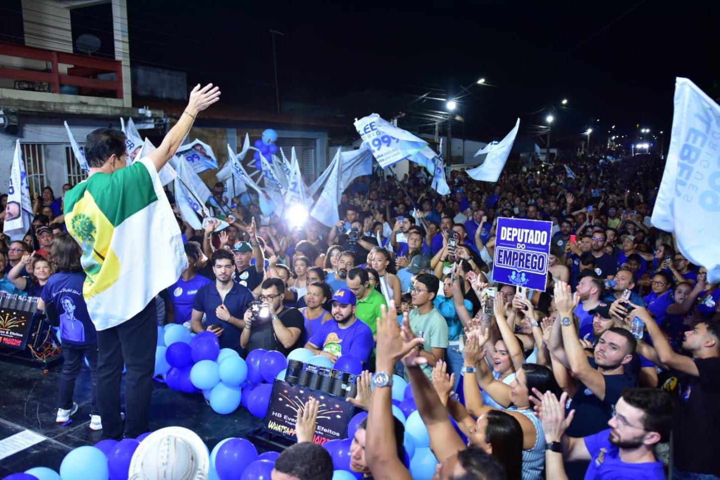 Multidão toma as ruas de Monte Alegre no lançamento da campanha de Kleber Rodrigues