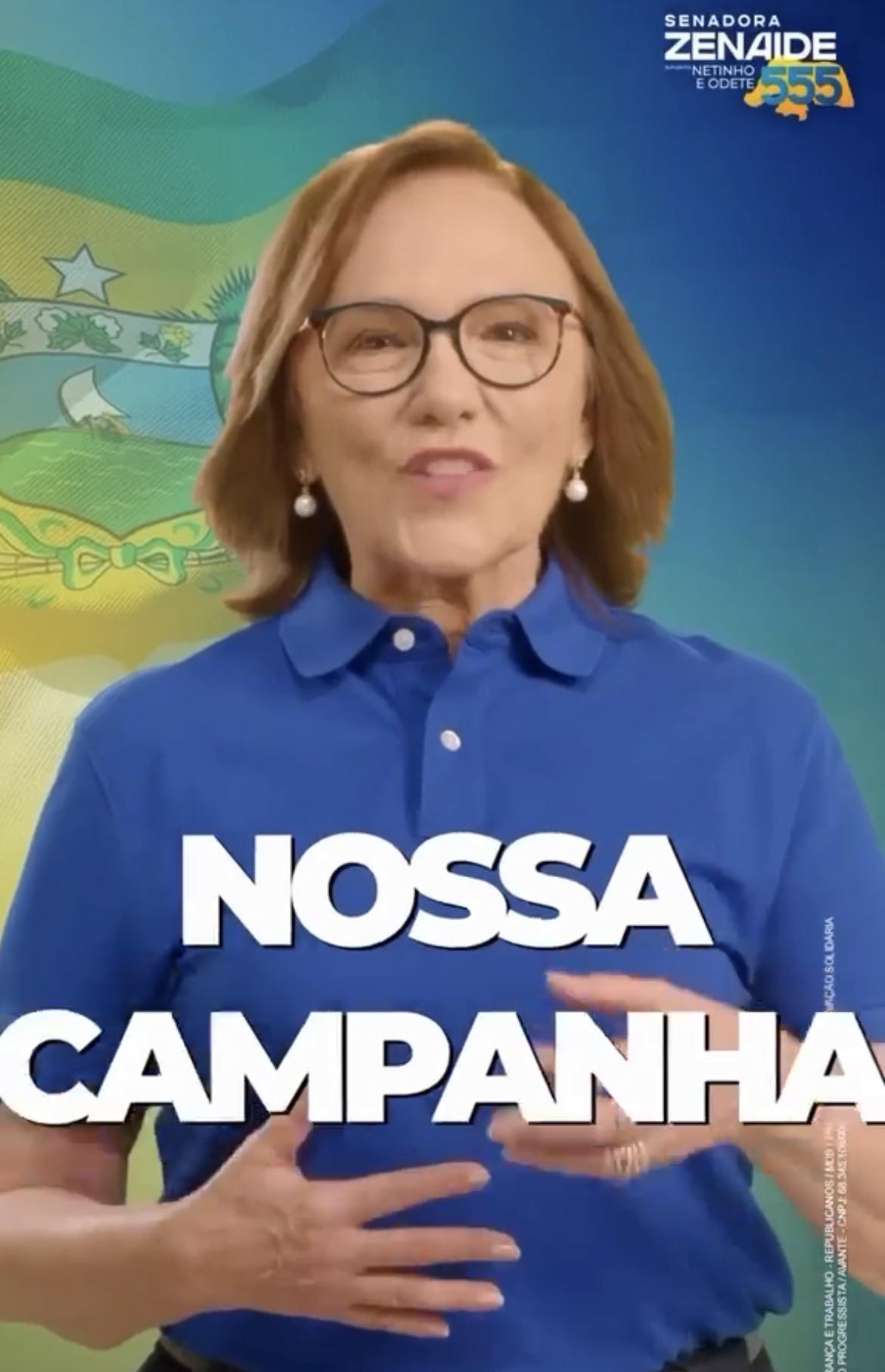 Zenaide Maia lança campanha à reeleição ao Senado com vídeo manifesto e promete campanha limpa, de propostas e compromisso com o Rio Grande do Norte
