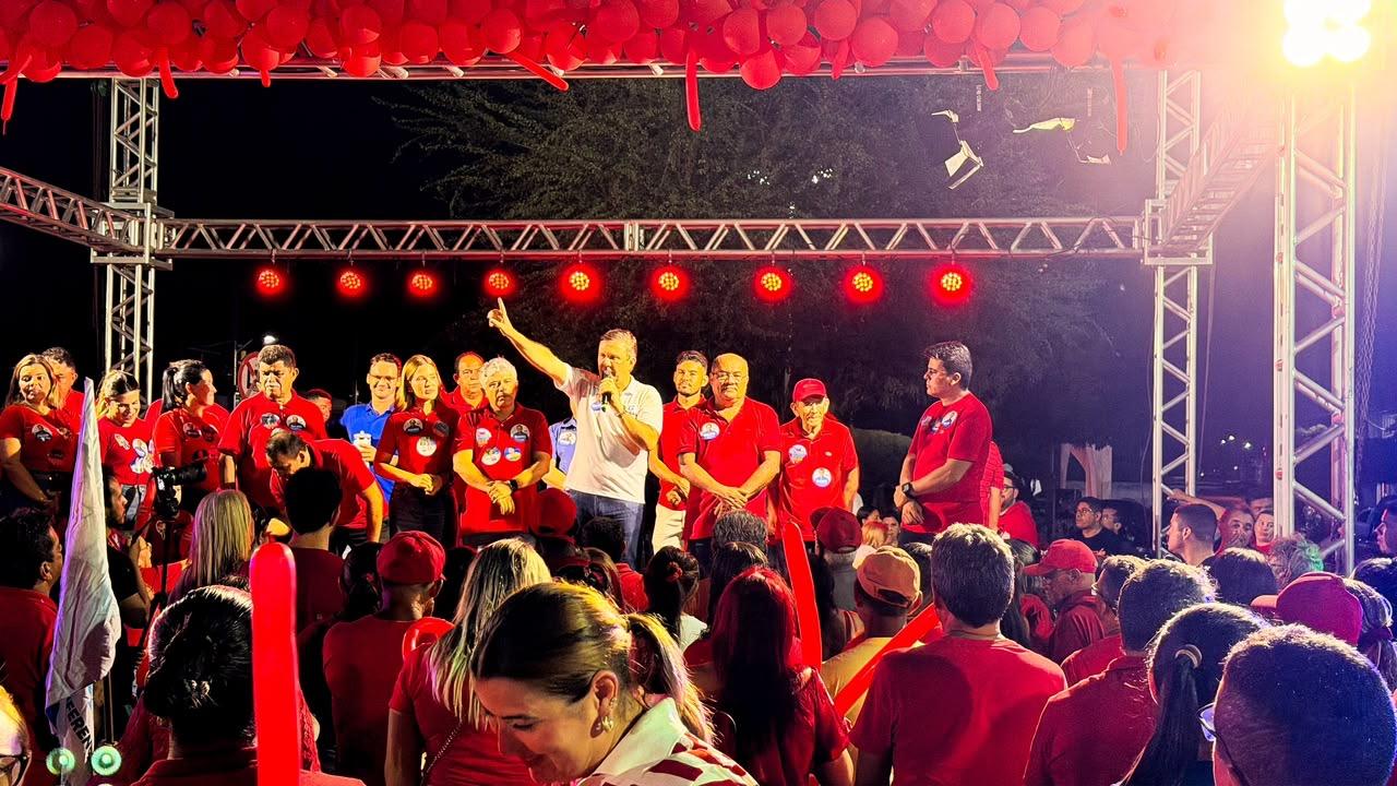 Galeno se consolida como um dos mais fortes para estadual com grande mobilização em Governador Dix-Sept Rosado