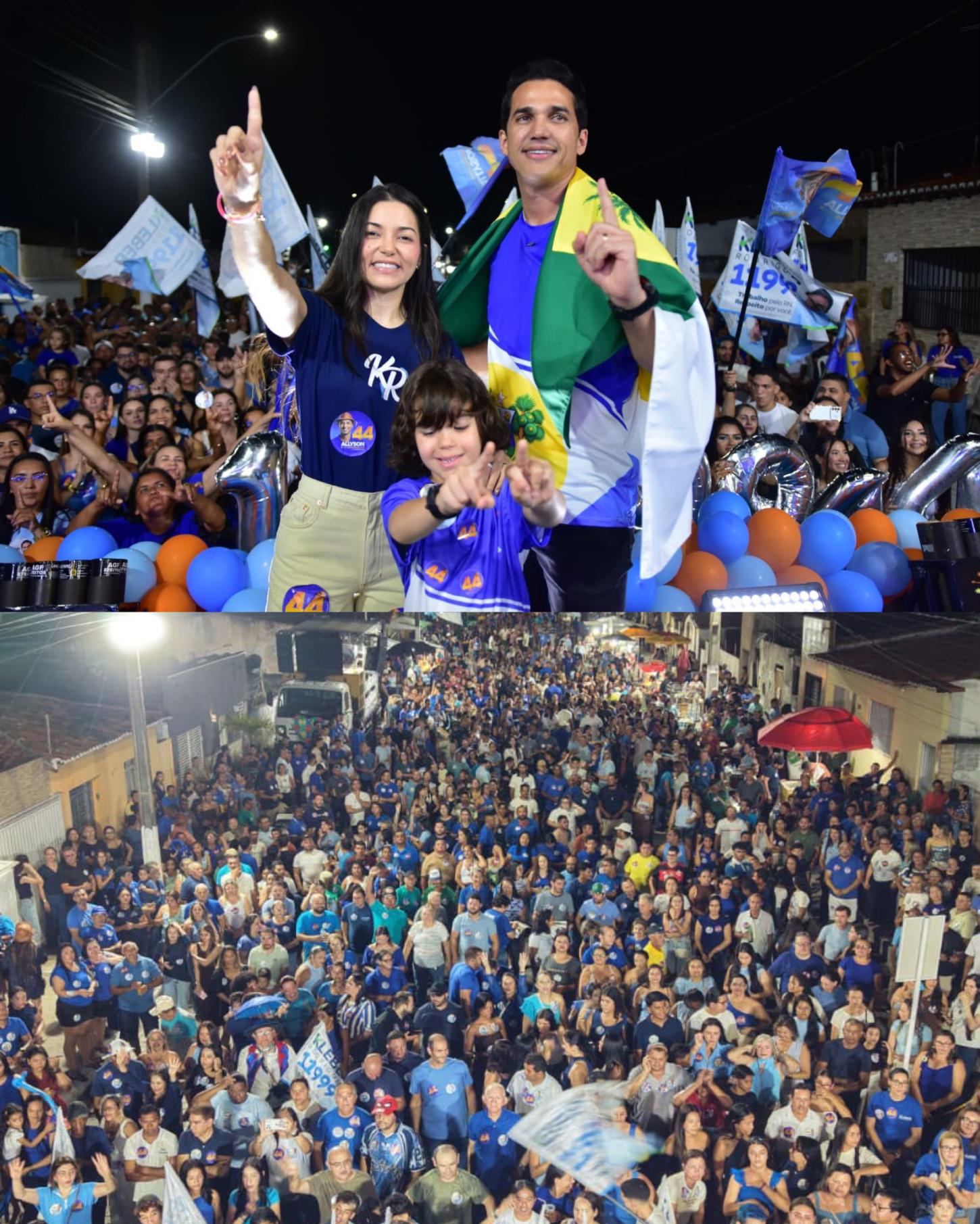 Kleber emociona multidão e faz da inclusão a marca do encerramento da campanha em Monte Alegre