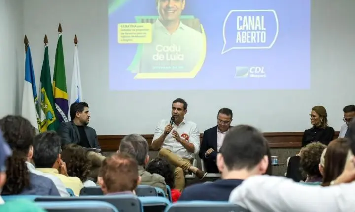 Cadu de Lula propõe ciclo virtuoso de crescimento para o RN durante sabatina na CDL Mossoró