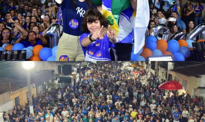 Kleber emociona multidão e faz da inclusão a marca do encerramento da campanha em Monte Alegre
