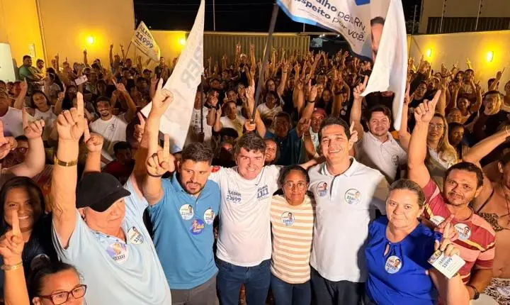 Kleber Rodrigues é recebido lideranças e amigos durante grande movimentação em Goianinha