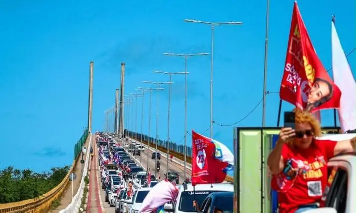 NATAL VERMELHOU: Cadu de Lula lidera mega carreata pelas ruas da capital neste domingo